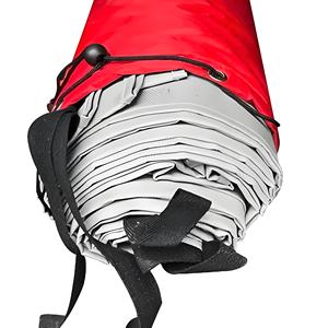 Portátil reutilizable 3M * 3m 10 pies * 10 pies Tamaño pequeño Tela de fibra de vidrio recubierta de silicona Aislamiento térmico Manta de fuego de coche eléctrico - Product Image 4