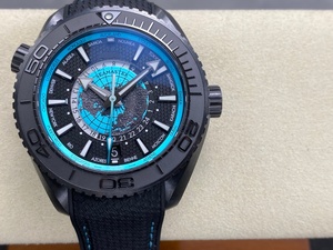 Reloj mecánico Worldtimer resistente al agua de súper calidad, 45,5 mm, movimiento VS factory 8938, reloj GMT de cerámica negra - Product Image 1