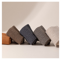 Chaussettes décontractées classiques noires en coton pour hommes, vente en gros