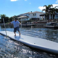 Plateforme de ponton gonflable portable DWF personnalisée pour le stationnement de jet-skis et de yachts
