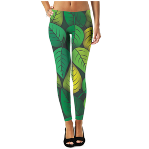 กางเกงเลกกิ้งลายใบไม้ - Product Image 4