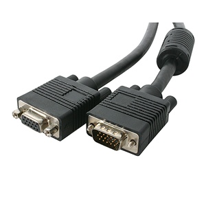 Câble d'extension VGA <span class=keywords><strong>SVGA</strong></span> mâle à femelle veste en PVC Double blindage HDTV utilisation informatique noyaux de Ferrite - Product Image 2