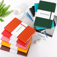 Carnet A5 à couverture rigide en cuir PU avec logo personnalisé
