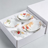 Ensemble de bols à pâtes en céramique imprimée, bols à salade et à soupe en porcelaine à bord large pour restaurant et maison, logo personnalisé, vente en gros