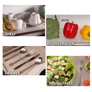 Revestimiento <span class=keywords><strong>EVA</strong></span> para estantes de vidrio, Protector de estantes, revestimiento de cajón reductor de ruido para uso en armarios de cocina, mesas, lavaderos - Product Image 6