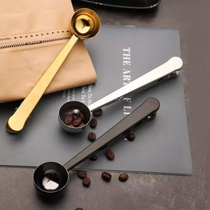 Hot Selling 15ml Food Grade 2 In1 <strong>Tablespoon</strong> Stainless Steel Tea Coffee Bean Scoop <strong>Measuring</strong> <strong>Spoon</strong> With Bag Sealing Clip - Product Image 6
