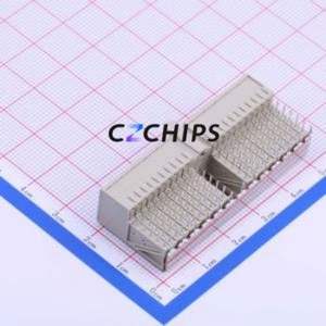 352068-1 Board-to-Board & Backplane Connector Bent Lead Through Hole,P=2mm Connector 110P 2mm Right Angle Insert 5 - Product Image 2