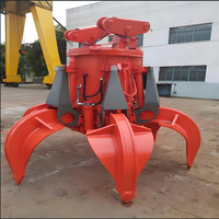Godet de préhension hydraulique électrique à 6 flaps pour excavatrice, 3, 5 et 6 tonnes, type « Orange Peel »