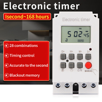 KG316S beban tinggi 30A 220V 7 hari mingguan Digital pencahayaan elektronik Timer beralih Interval 1 detik Output langsung daya