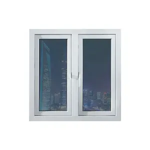 רוב פופולרי סין מפעל מחיר upvc בית דלתות windows 3 פנל לשלושה PVC קייסמנט חלון