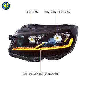 YU GUANG di alta qualità LED DRL faro per <span class=keywords><strong>Volkswagen</strong></span> VW Multivan Transporter T6 <span class=keywords><strong>Caravelle</strong></span> 2016-2019 6000k faro anteriore - Product Image 5
