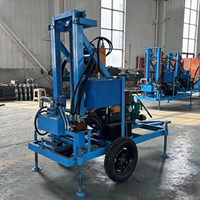 Foreuse de puits d'eau sur roues de haute qualité certifiée CE ISO, portée maximale 200m, machine de forage de puits