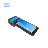 Terminal PDA portátil de 5,5 pulgadas Rfid Nfc Personal Digital Assistant Android 12 colector de datos con impresora térmica incorporada