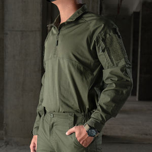 IDOGEAR BSR 위장 전술 긴팔 셔츠 팔꿈치 패드 통기성 면 프린트 유니폼 XXL 사이즈 OEM 서비스 전술 - Product Image 3