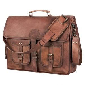 Sac messager vintage en cuir véritable Crazy Horse pour homme - Grande capacité, porte-documents pour ordinateur portable, imperméable et durable - Product Image 6