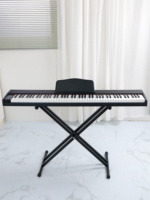 High Quality 88 Keys Wooden Piano Touch Response Piano Musical Keyboard Instruments with MIDI and Stand