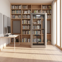 UNIBOOTH Pod Privasi Kedap Suara Multifungsi yang Tahan Lama Desain Modern Ruang Kerja Bergerak Apartemen Ruang Makan Luar Ruangan Mal