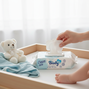 ไบโอลลี่ 90 ชิ้น ทิชชู่เปียก - ครีมแคร์ - Product Image 3
