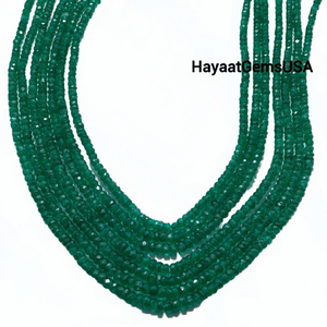 4mm Faceted Zambian Quality Natural <strong>Emerald</strong> <strong>Beads</strong> Loose Crystal <strong>Pearl</strong> Stone Gemstones Strings for Jewelry - Product Image 3