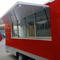2022 restauration nouveau style mobile brillant rue alimentaire conteneur pizza camion avec four à pizza