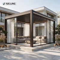 Toit en aluminium à persiennes pour jardin extérieur, fabriqué sur mesure, pergola pour les constructeurs et les entrepreneurs en bâtiment, pergola de cour