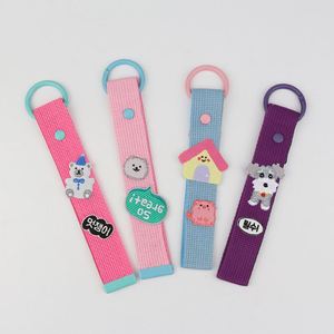 Etiqueta de planchado DIY estilo INS coreano de moda, llavero, etiqueta para equipaje, logotipo para mochila, colgante de lona con diseño de cinta - Product Image 3