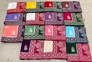 plane veaving Beautiful Saree Collection dola silk 2 <b>die</b> Multi color saree Women Designer Wholesale Price - Product Image 2