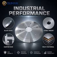Lame de découpe circulaire en acier allié sur mesure pour machine de découpe de papier et de tissu, couteau rotatif industriel à bord rectifié de précision, pompe à engrenages