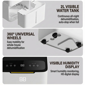 <span class=keywords><strong>Deshumidificador</strong></span> Portátil para el Hogar, de Alta Capacidad de Eliminación de Humedad, <span class=keywords><strong>Silencioso</strong></span> y Energéticamente Eficiente, para Dormitorio o Sótano - Product Image 5