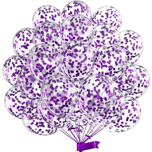 Ensemble de 60 ballons en latex pour la Saint-Valentin 2024, Joyeux anniversaire, ballons à l'hélium, décorations de fête - Product Image 1