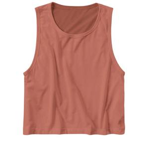 Breathable, <b>Ladies</b> Sleeveless <b>T</b> <b>Shirt</b> Cropped tank Relaxed Fit Lightweight and Soft Cotton Jersey Women <b>T</b> <b>Shirt</b> - Product Image 2