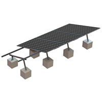 Structure de montage de panneaux solaires, support de panneaux photovoltaïques pour toit ou sol, kits de fixation pour panneaux solaires