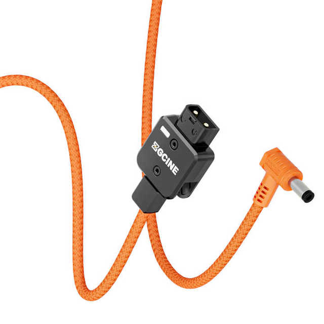 ZGCINE D- Tap to DC Power Cable 5.5*2.5 Braided Wire for Camera Light Application