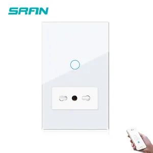 Ý tiêu chuẩn tuya Wifi Ổ Cắm Thông Minh Tường Ổ cắm cảm ứng chuyển đổi thông minh với ổ cắm điện