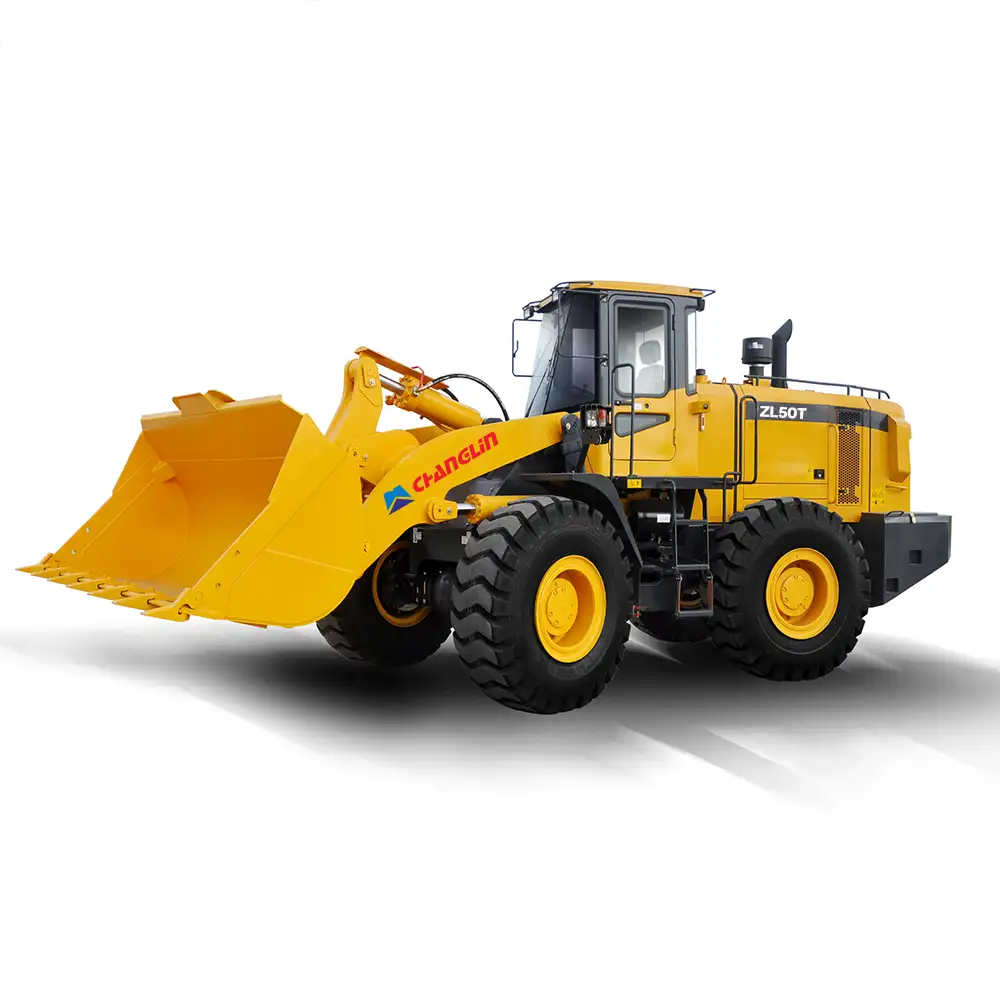 Official China top brand factory direct selling ZL50T 5 ton wheel loader Front end loader most popular model