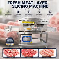 Machine à trancher la viande fraîche industrielle SUS304, trancheuse automatique de filets de porc, de bœuf et de poulet pour l'usine de transformation de la viande