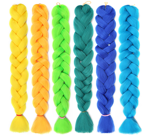 Treccia Lunga Ricciola in Fibra Sintetica Resistente al Calore per <span class=keywords><strong>Donna</strong></span>, Stile Europeo-Americano, Doppia Trama, 165g - Product Image 4