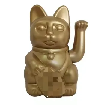 German Decorative statue Fortune Cat Furniture Home Table Decoration Plastic Lucky Cat Home Office decoration