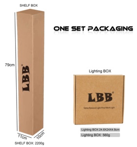 Lampe de travail pour l'élimination des tatouages LBB, lampe de sol LED, lumière de réflexion, outil de vision pour tatouages sans reflets, polarisant avec lunettes CPL - Product Image 6