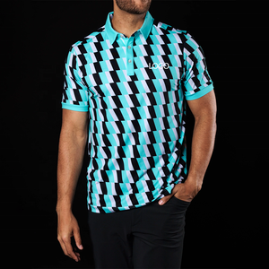 <span class=keywords><strong>Pro</strong></span> alta calidad secado rápido ligero divertido protección Uv hombres empresa indignante Spf50 seda Lisa seda estampado Golf Polo camisa - Product Image 5