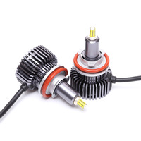 Ensemble de phares LED automobiles, phare LED de voiture, faisceau haut et bas, lentille de projecteur, phare de remplacement pour véhicules