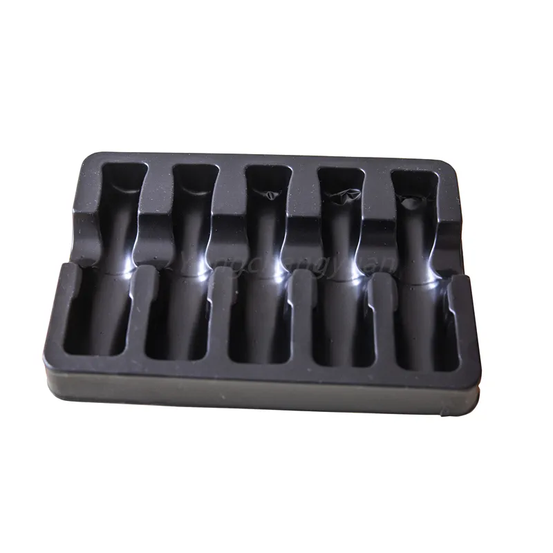 factory supply black ps nail polish plastic blister pack blister trays for cosmetic products