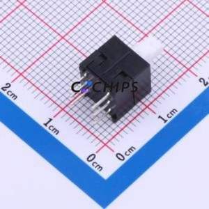 YTS85L250CW Push Button Switch Through hole Component (THT) Switch - Product Image 2