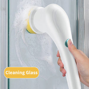 Cepillo de Limpieza Eléctrico Inalámbrico con 5 Cabezales Reemplazables, Cepillo para Lavar Platos, Limpiar Azulejos de Baño y Cocina - Product Image 2