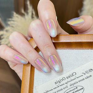 1ridescent เล็บปลอมแบบถอดออกได้, ปลายเล็บออโรร่าชุบด้วยไฟฟ้า - Product Image 1