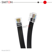 Cable Telefónico Modular Recto RJ12 6P6C de 10cm 15cm 20cm 30cm 40cm 50cm 60cm