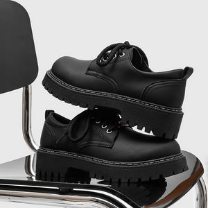 Nuevas <span class=keywords><strong>Botas</strong></span> Clásicas de Ante Sintético para Hombre, Estilo Italiano, Tallas 37-46, Color Negro, con Cordones, de Fabricante a Bajo Precio - Product Image 4