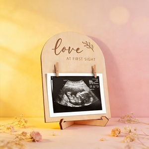 <span class=keywords><strong>Cadre</strong></span> <span class=keywords><strong>photo</strong></span> commémoratif pour bébé en bois, double face, écologique, avec logo <span class=keywords><strong>personnalisé</strong></span>, pour la <span class=keywords><strong>naissance</strong></span>, à suspendre au mur - Product Image 6