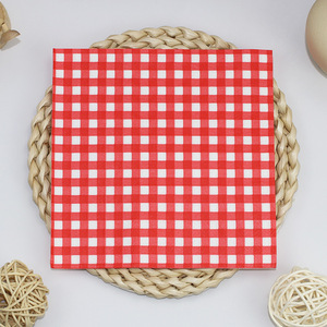20 piezas por paquete <span class=keywords><strong>de</strong></span> servilletas cuadradas desechables con estampado a cuadros <span class=keywords><strong>de</strong></span> colores <span class=keywords><strong>para</strong></span> restaurantes occidentales, <span class=keywords><strong>fiestas</strong></span>, <span class=keywords><strong>cumpleaños</strong></span> y el Día <span class=keywords><strong>de</strong></span> San Valentín - Product Image 6