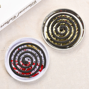 Bandeja para Espirales Antimosquitos con Tapa, de Acero Inoxidable, Redonda, Quemador de Incienso, Diseño Minimalista - Product Image 2